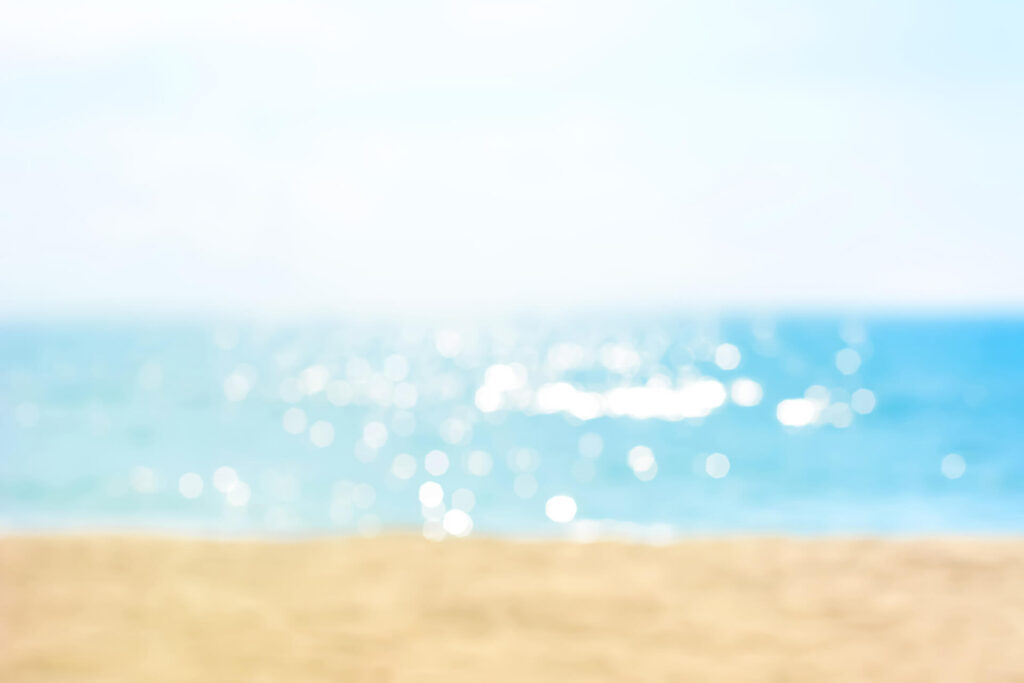 blurry beach scene - a view of someone with myopia