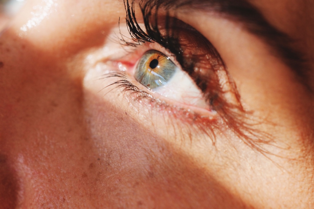 closeup of eye